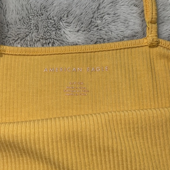 AE Small Yellow Cropped Tank Top - Picture 4 of 6